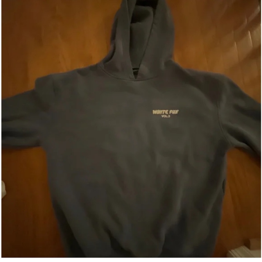 Navy White Fox Hoodie